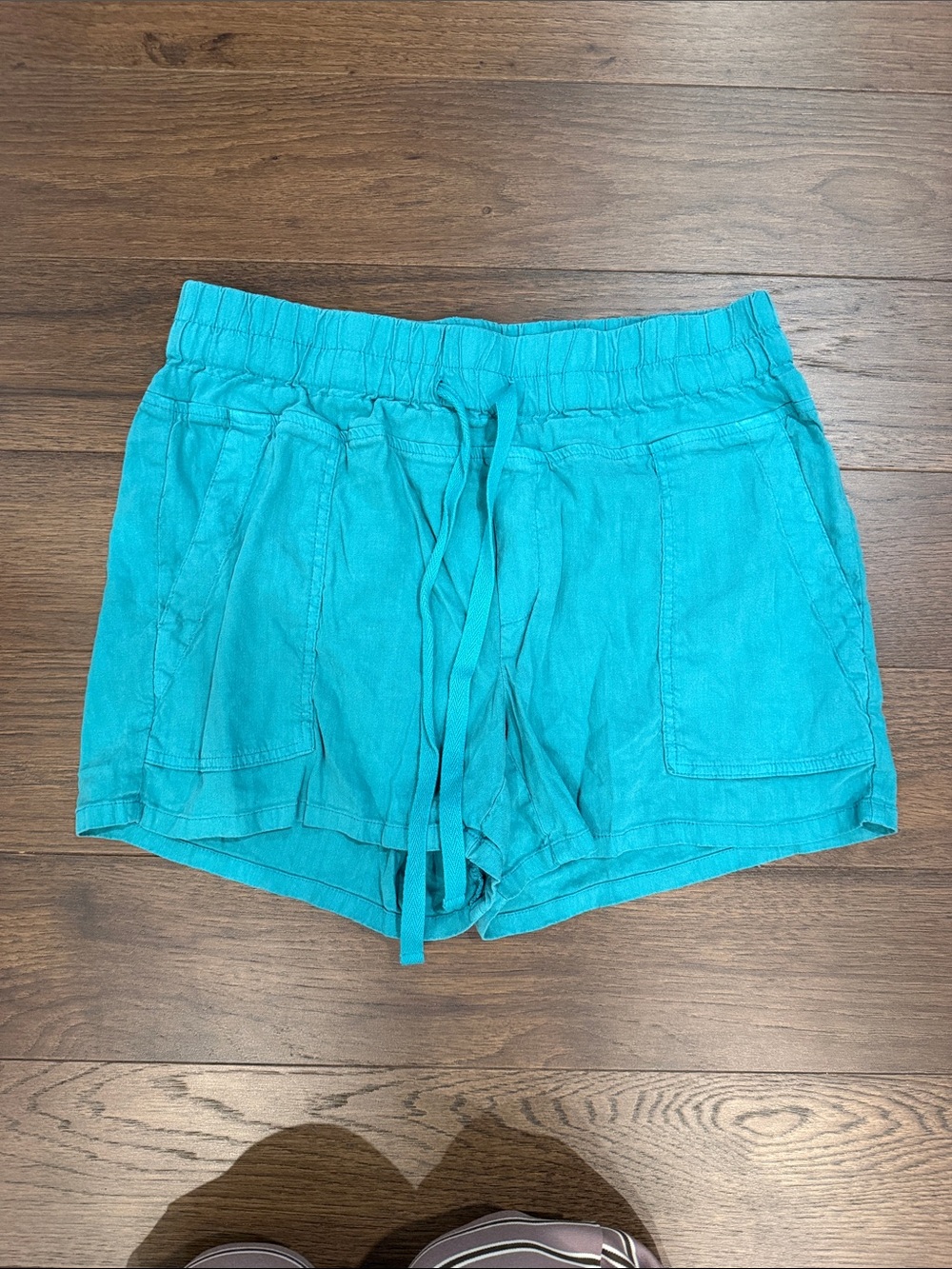 Kut from the Kloth Drawstring Shorts in Teal Size Medium - C67-024